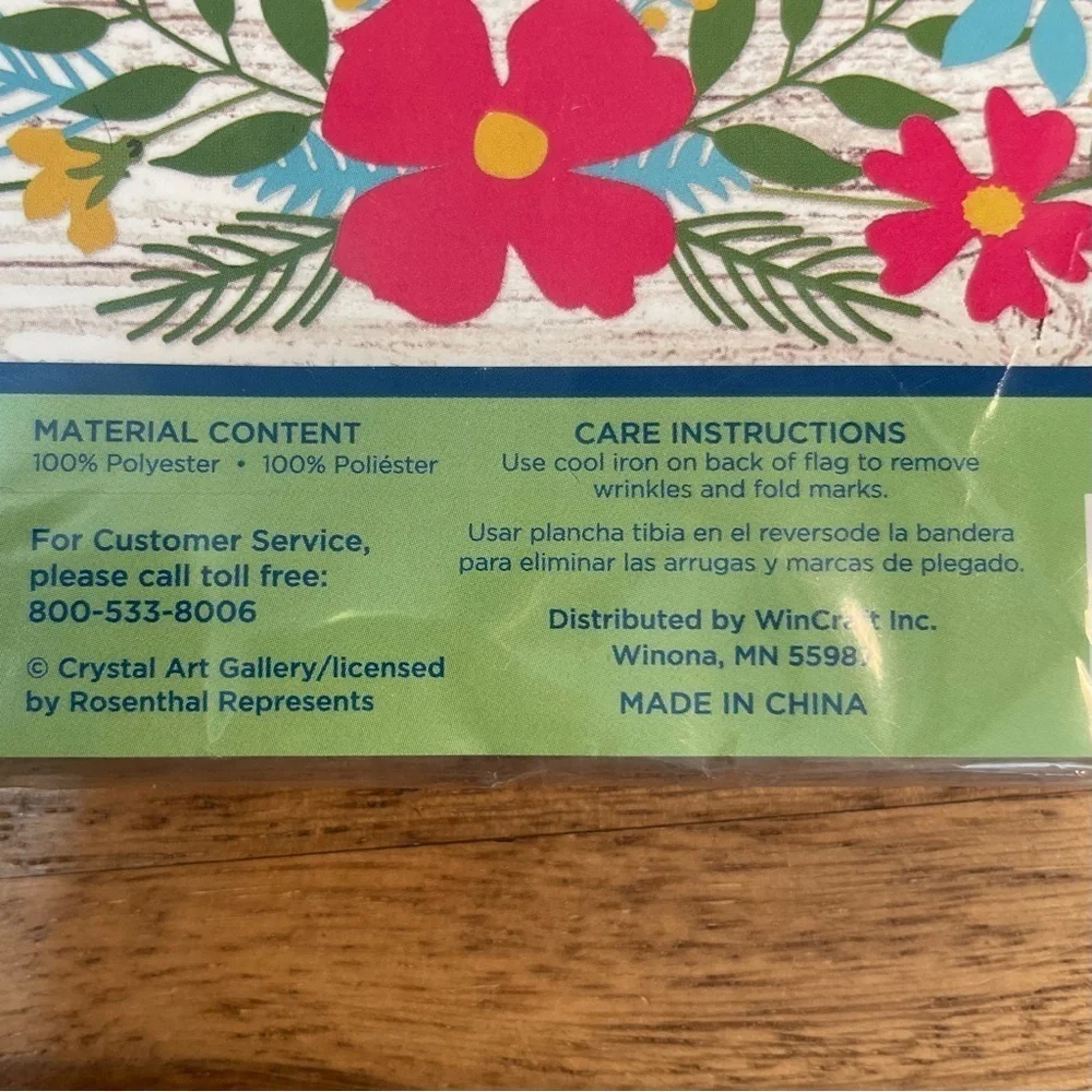 WinCraft Garden Flag Bundle Welcome, Spring Has Sprung 12x18in Floral Polyester‎